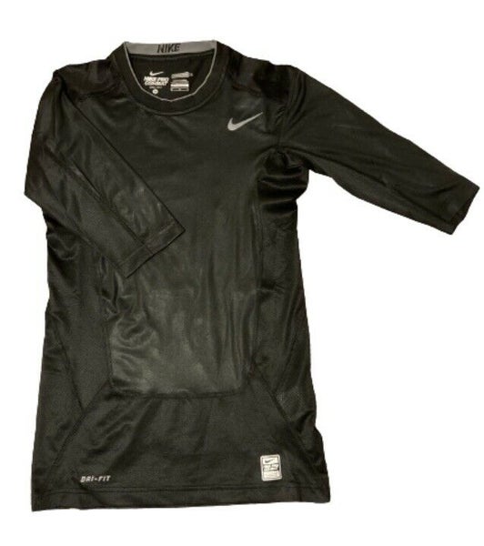 Heredero Bebida Destructivo NWT Nike Men's Pro Combat Short Sleeve Compression Base Layer Black Size  Medium | SidelineSwap