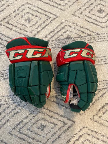 Pro Stock Minnesota Wild CCM CL 14” Hockey Gloves
