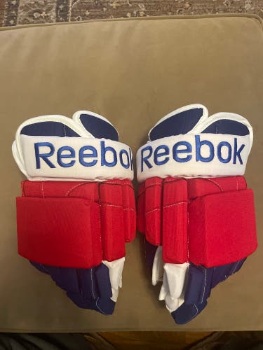 New Reebok 14" Pro Stock Gloves New York Rangers Hagelin