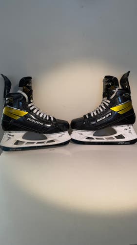 Senior Used Bauer Supreme UltraSonic Hockey Skates Size 10 w/ Step Blacksteel