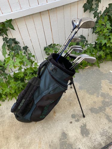 Mens extended complete golf club set for players over 6’ tall