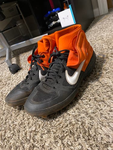 Orange Men's Metal High Top Alpha Huarache Elite