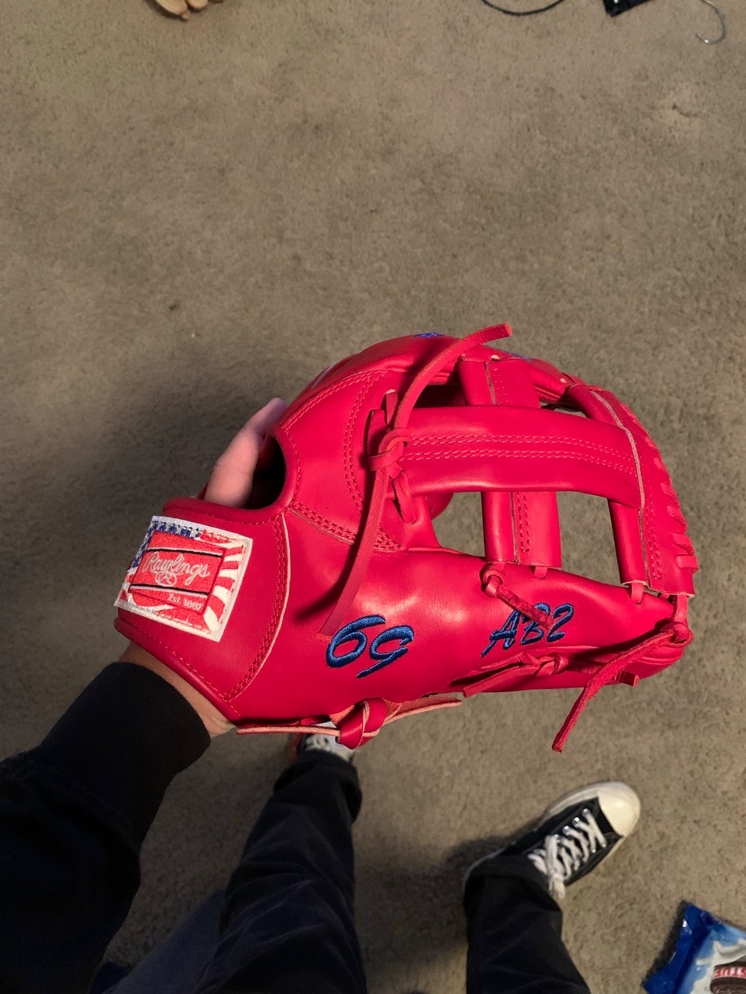 Custom Rawlings 11.75” pro preferred #custom #rawlings #baseballgloves  #athletesattic