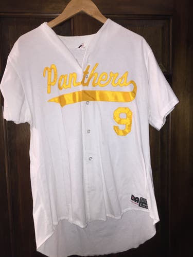 USED BASEBALL/SOFTBALL PANTHERS JERSEY SIZE LARGE #9