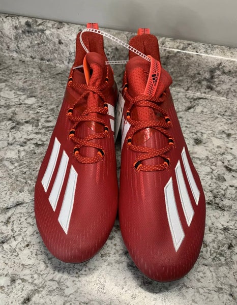 Adizero Cardinal Red Black Football Cleats Men's Size 10.5 New | SidelineSwap