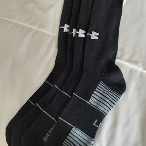New x 2 Youth Large UA Baseball Socks Black