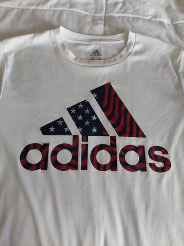 Excellent Youth XL Adidas dri fit Shirt white