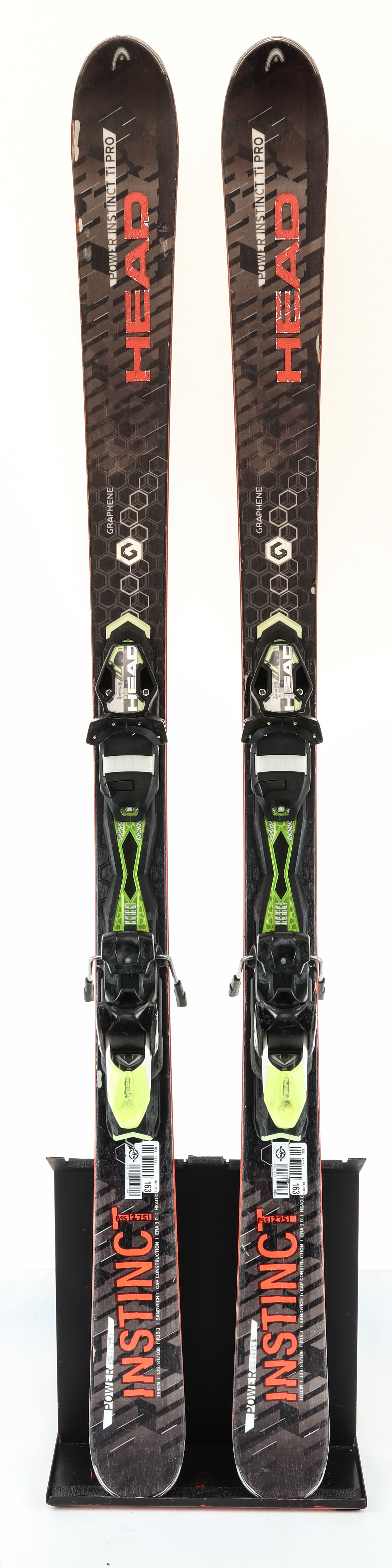 Used 2016 Head Power Instinct Ti Pro Demo Ski with Bindings Size