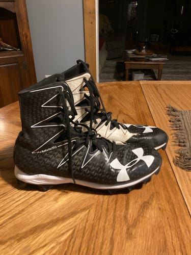 Football Molded Cleats High Top Under Armour