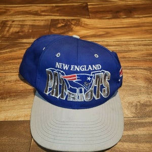 Vintage New England Patriots NFL Sports Blue Hat Cap Vtg Snapback
