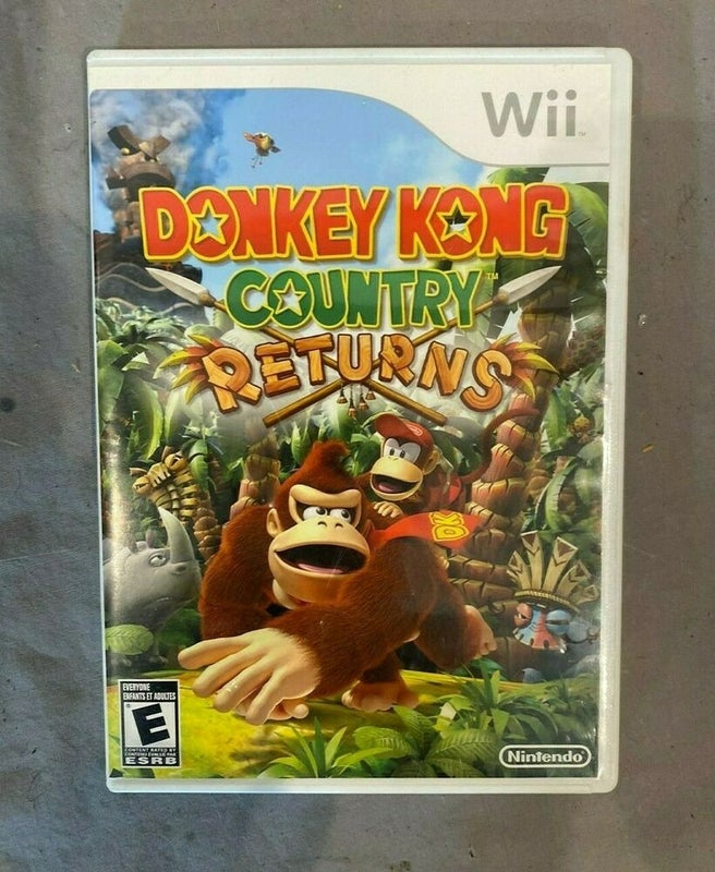 Nintendo Wii Donkey Kong Country Returns Game Complete w/Case EXCELLENT