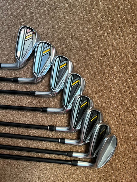 Men's Right Handed Stiff Flex Graphite Shaft Rocketbladez Iron Set