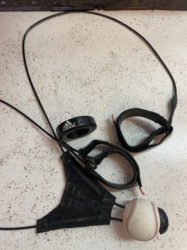 Baseball hit away trainer and bat weight