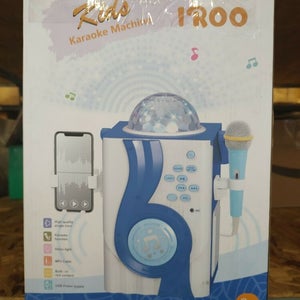 IROO Kids Karaoke Machine Toy, Wireless Bluetooth Speaker with Microphone