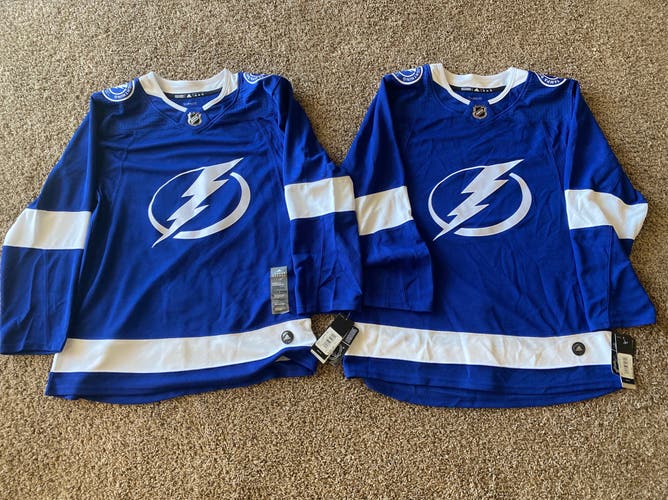 Tampa Bay Lightning blank jerseys size 46