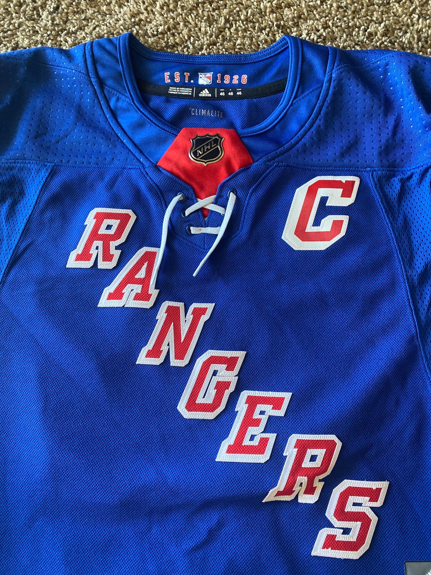 Men's New York Rangers Ryan McDonagh adidas Royal Authentic Player Jersey
