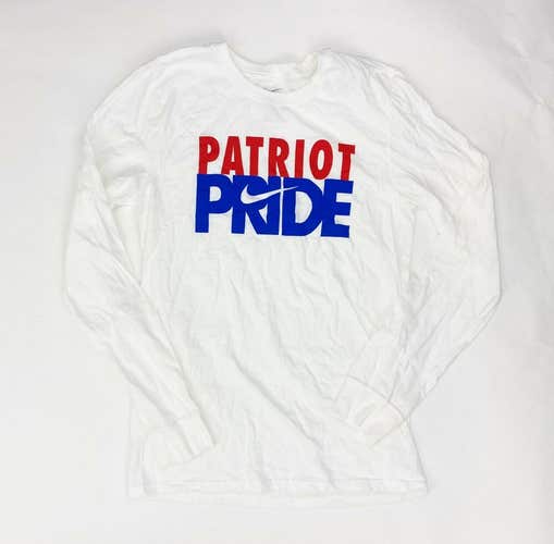 The Original Nike Tee Patriot Pride Athletic Cut T-Shirt Men's S White 569921