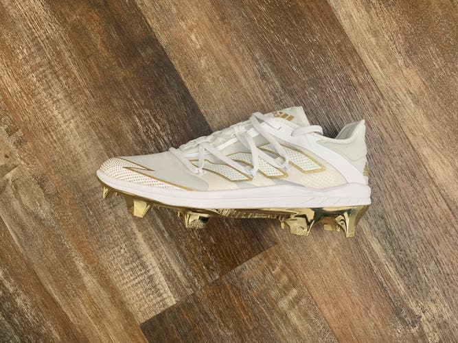 ADIZERO AFTERBURNER 7 GOLD TPU BASEBALL CLEATS (New) Size: 8.5