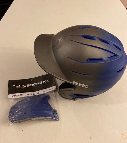 Boombah DEFCON Baseball Batting Helmet size 7-7 3/4 with Face Guard (Right)