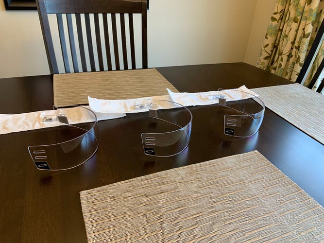 3 x Pro-Stock Hockey Visors 2.75 Pro Straight Small for bendubow