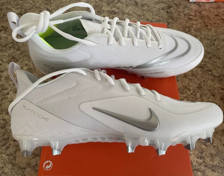 New Nike Mens 10 Alpha Huarache 8 Pro LAX White Lacrosse  display picture 3