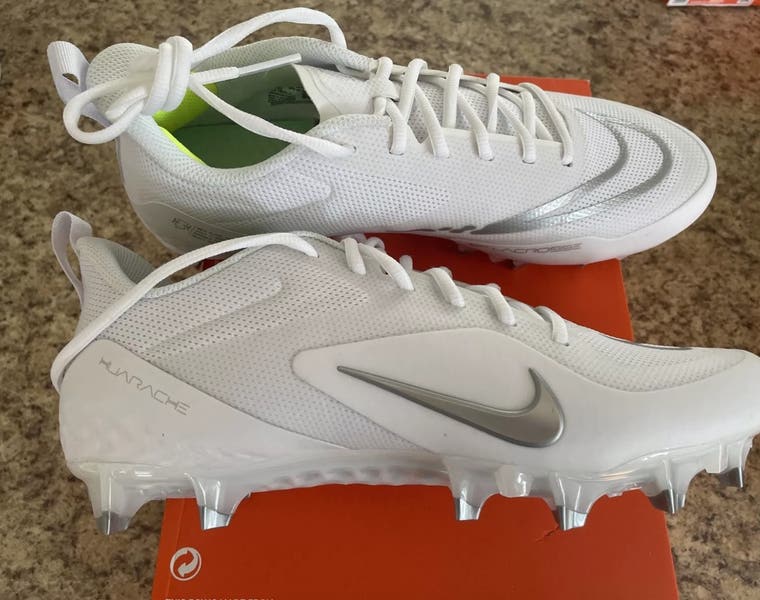 New Nike Mens 10 Alpha Huarache 8 Pro LAX White Lacrosse  display picture 3