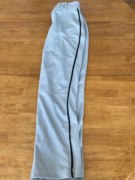 Gray Used Adult Small Champro Pants Black Piped Adjustable Velcro Inseam/hem
