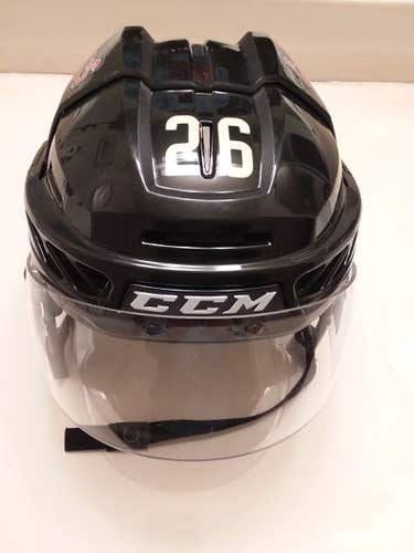 Arizona Coyotes Michael Stone #26 game-worn CCM Fitlite 3DS black throwback helmet (2016-17 season)