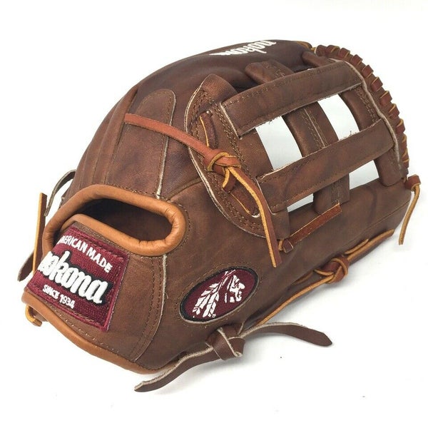 WB-1275H-RightHandThrow Nokona Walnut 12.75 Baseball Glove WB-1275H Right Hand T