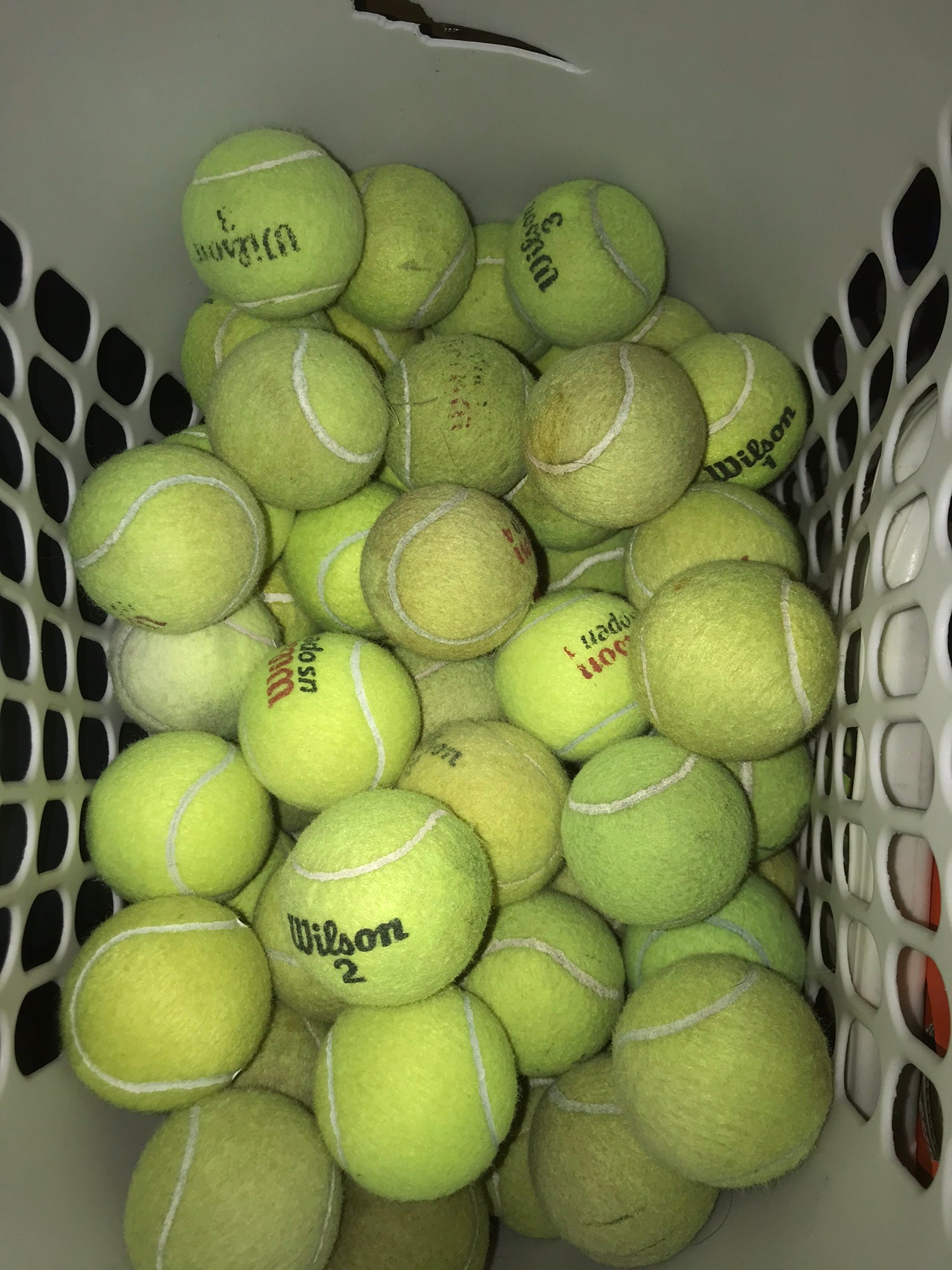 20 Used Tennis Balls 