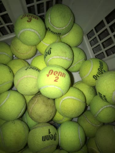 50 Assorted Penn/YONEX/Wilson/Gamma/Tourna Tennis Balls