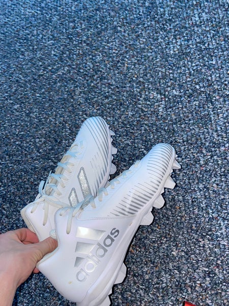 White Adult Molded Cleats Low Cut 5-Star 7.0