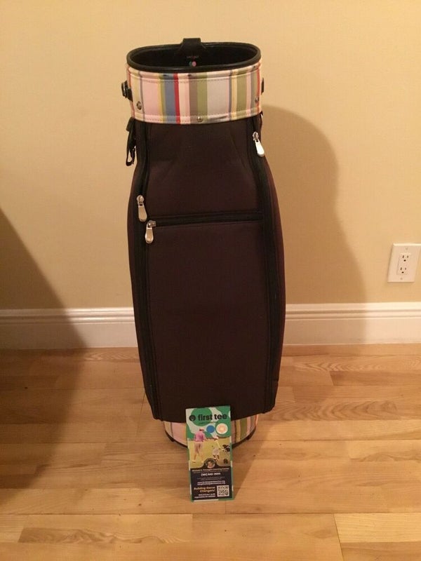 Used White Vessel Golf Staff Bag Embroidered Alex Cejka No Strap/Rainhood  6-way · SwingPoint Golf®
