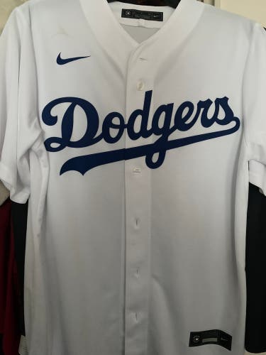 Los Angeles Dodgers White Adult Men's Used Small Nike Jersey #31