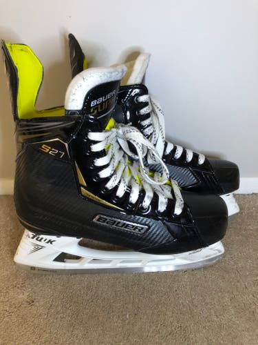 Senior Used Bauer Supreme S27 Hockey Skates Extra Wide Width Size 7.5