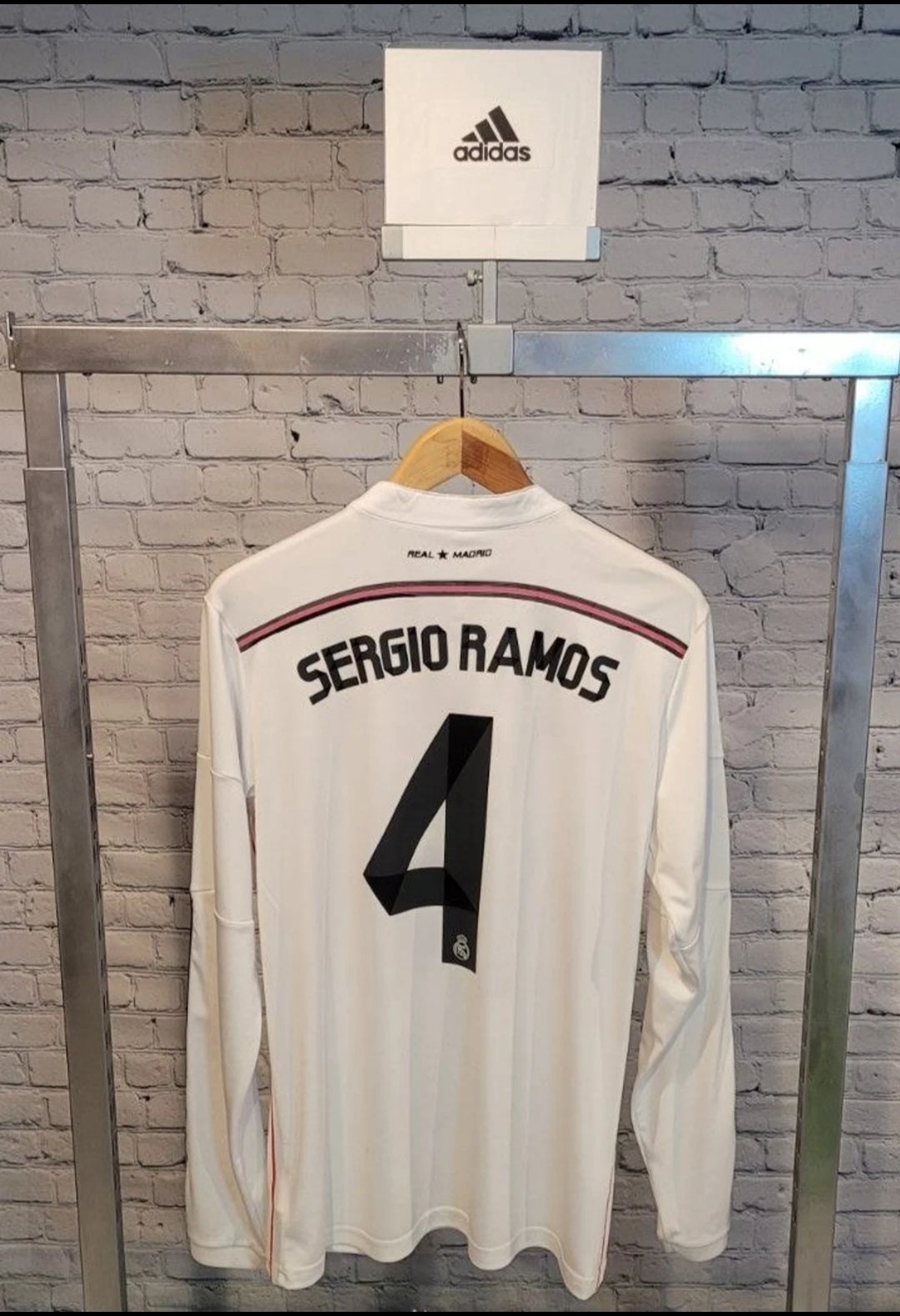 Real Madrid 2013-2014 Sergio Ramos 4 Home Shirt UCL (Excellent) XL