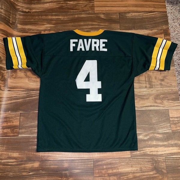 Vintage 90's Logo 7 Green Bay Packers Brett Favre #4 Jersey Size Large  Football