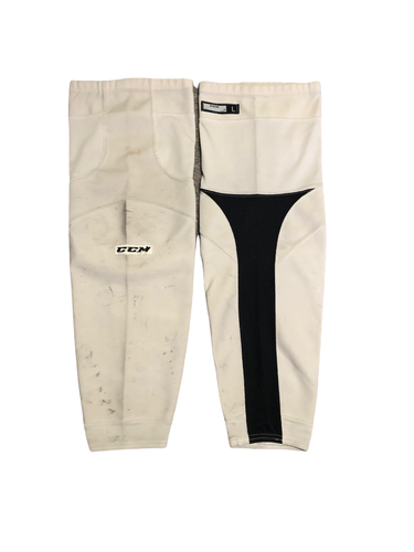 CCM/Reebok Grey/Black Large Pro Stock Performance Practice Socks