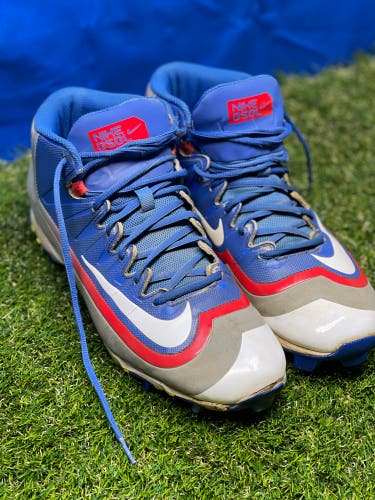 Nike Huarache Baseball Cleats Size 10.5 Red White Blue