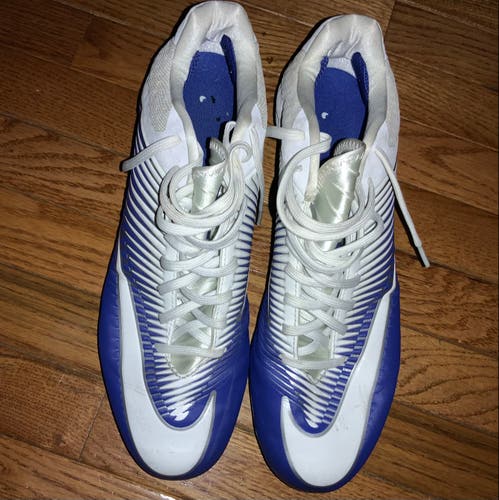 White Men's Adult Used Size 13 (Women's 14) Molded Cleats Nike Low Cut Vapor