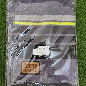 SCOTTY CAMERON GALLERY Horizon Grey/Yellow Stripe Golf Towel- 39 X 17- NWT