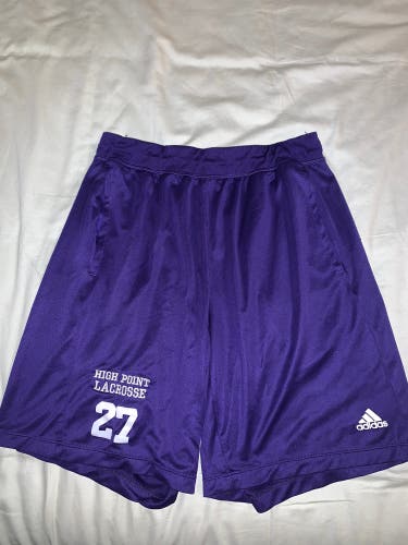 High Point Team Issued Purple Used Large Adidas Shorts