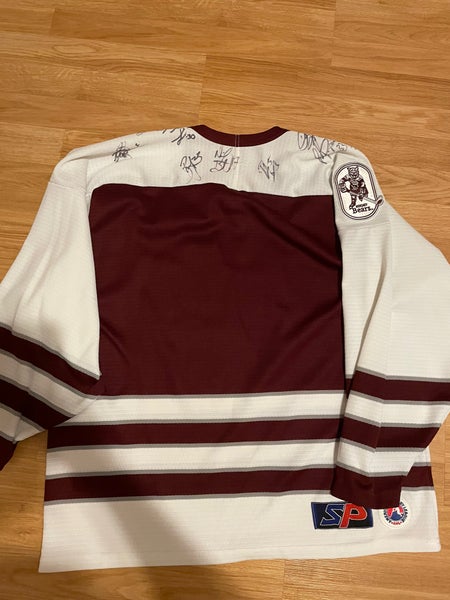 SP Hershey Bears Avalanche Capitals Alternate AHL Hockey Jersey White M Autograph