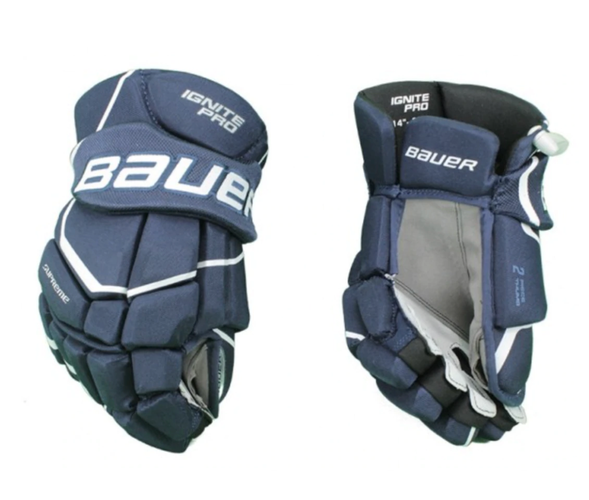 New Bauer Supreme Ignite Pro (Upgraded S29) Gloves Navy 11"