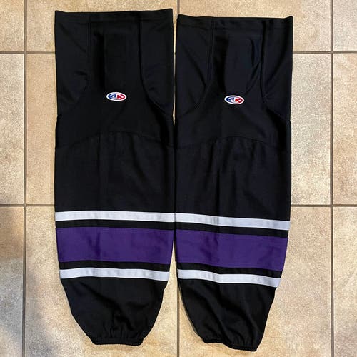 Athletic Knit (AK) LA Kings Black Mesh Socks 30”