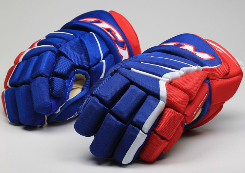 New CCM Xtra Pro 11" Royal/Red/White Gloves