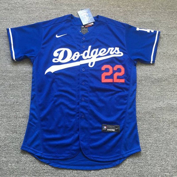 kershaw Blue dodgers Jersey Adult Men's New Small Nike