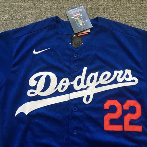 kershaw Blue dodgers Jersey Adult Men's New Small Nike
