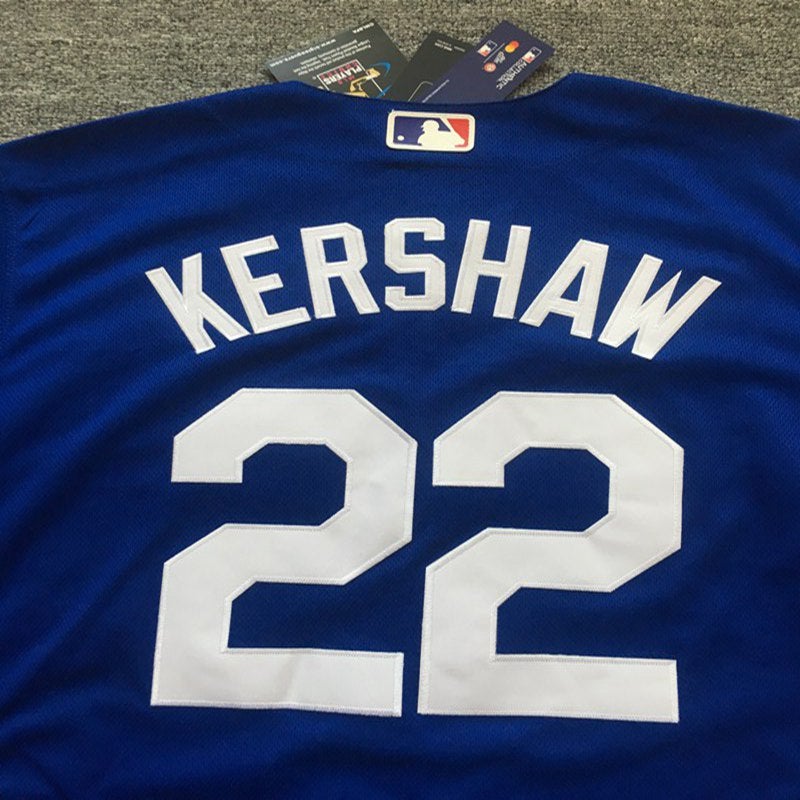 kershaw Blue dodgers Jersey Adult Men's New Small Nike