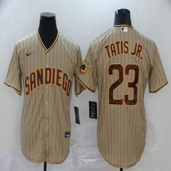 Men's Nike Brown San Diego Padres Road 2020 Replica Team Jersey